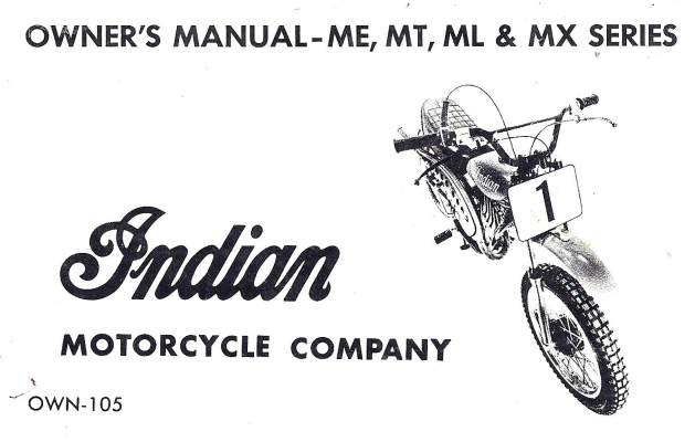 Indian ME100S Service Manual